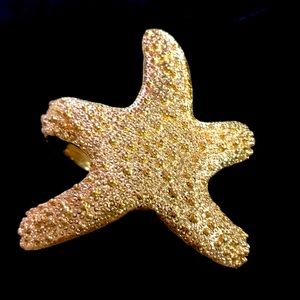 Talbots gold tone starfish bracelet